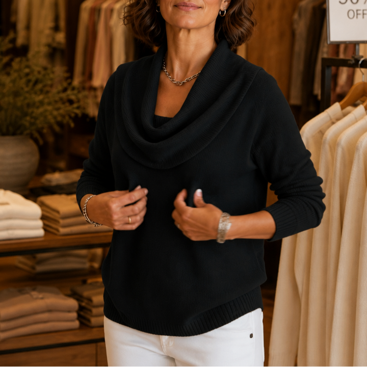 Cora cowl neck knit jumper – image 4