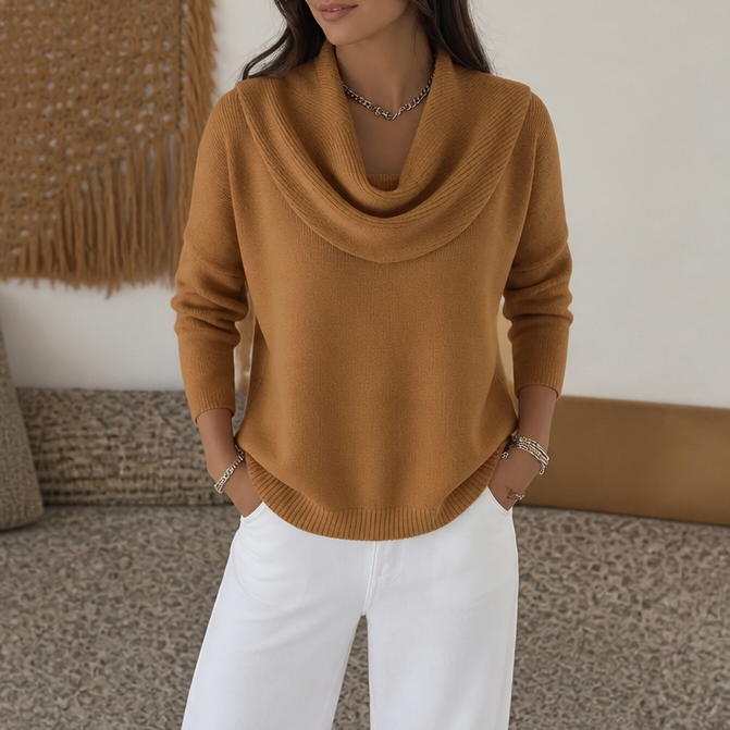 Cora cowl neck knit jumper – image 5