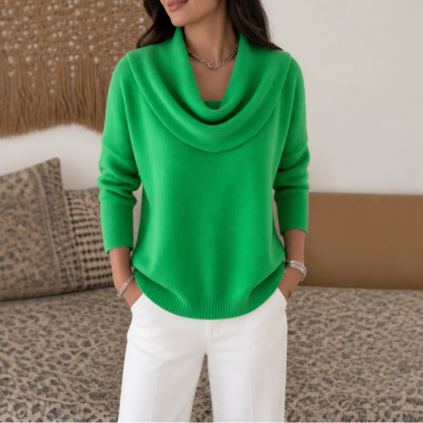Cora cowl neck knit jumper – image 6