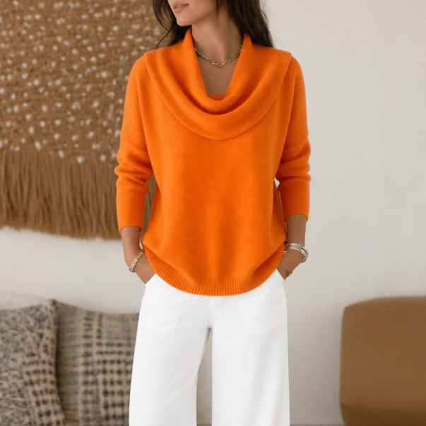 Cora cowl neck knit jumper – image 9