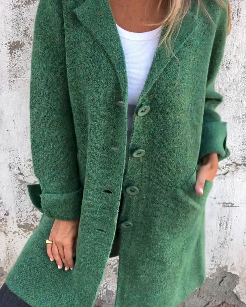 Letitia oversized notch lapel longline coat – image 2