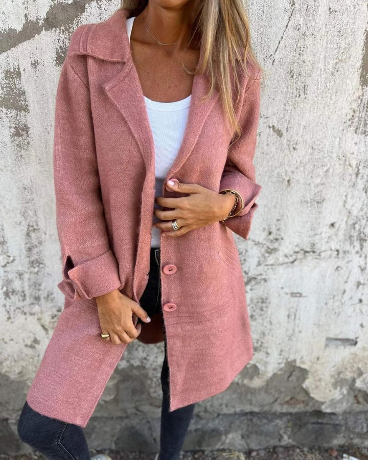 Letitia oversized notch lapel longline coat – image 3