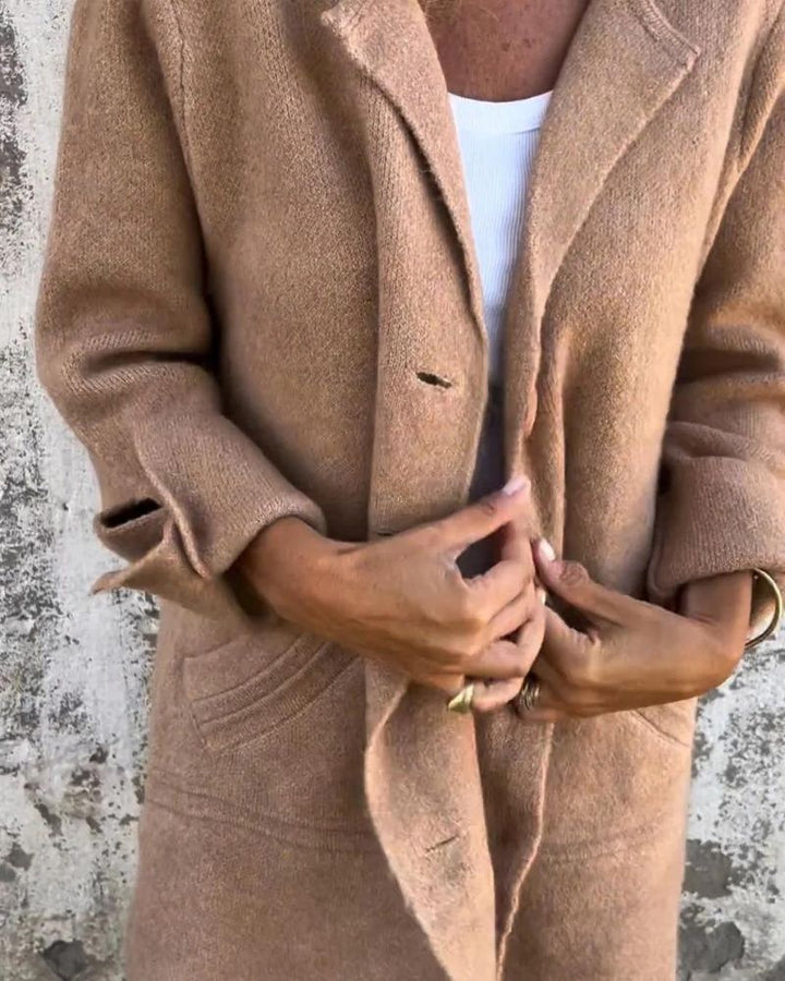 Letitia oversized notch lapel longline coat – image 5
