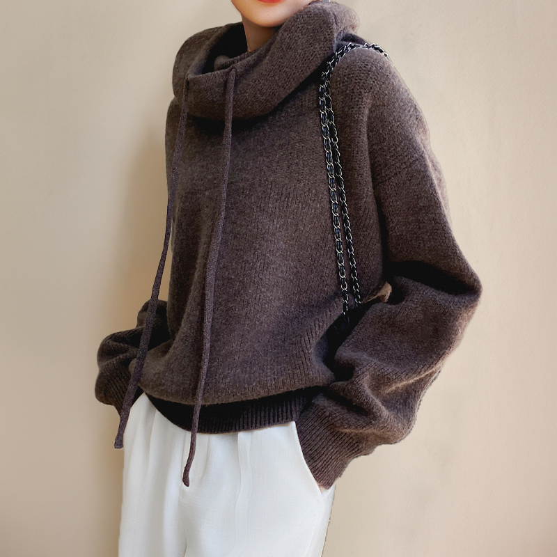 Sadhbh soft knit roll neck jumper – image 6