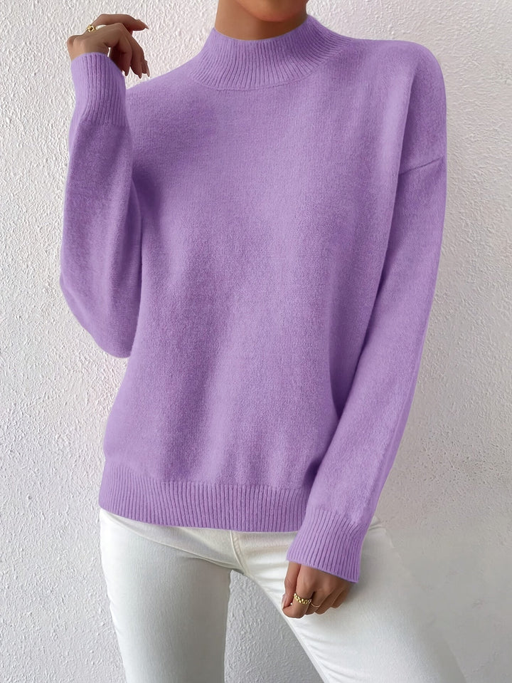 Lowri high neck knitted jumper – image 31