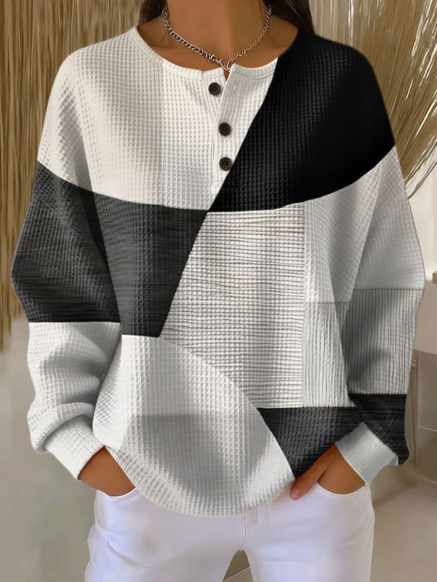 Orla waffle knit jumper – image 3