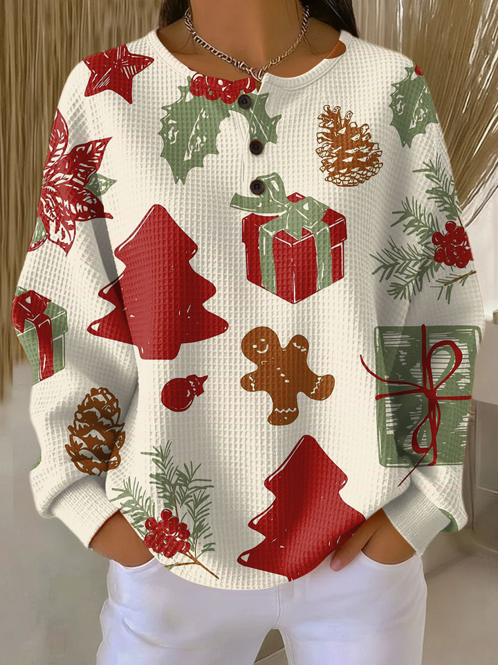 Orla waffle knit jumper – image 10