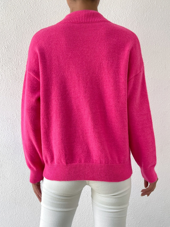 Lowri high neck knitted jumper – image 9