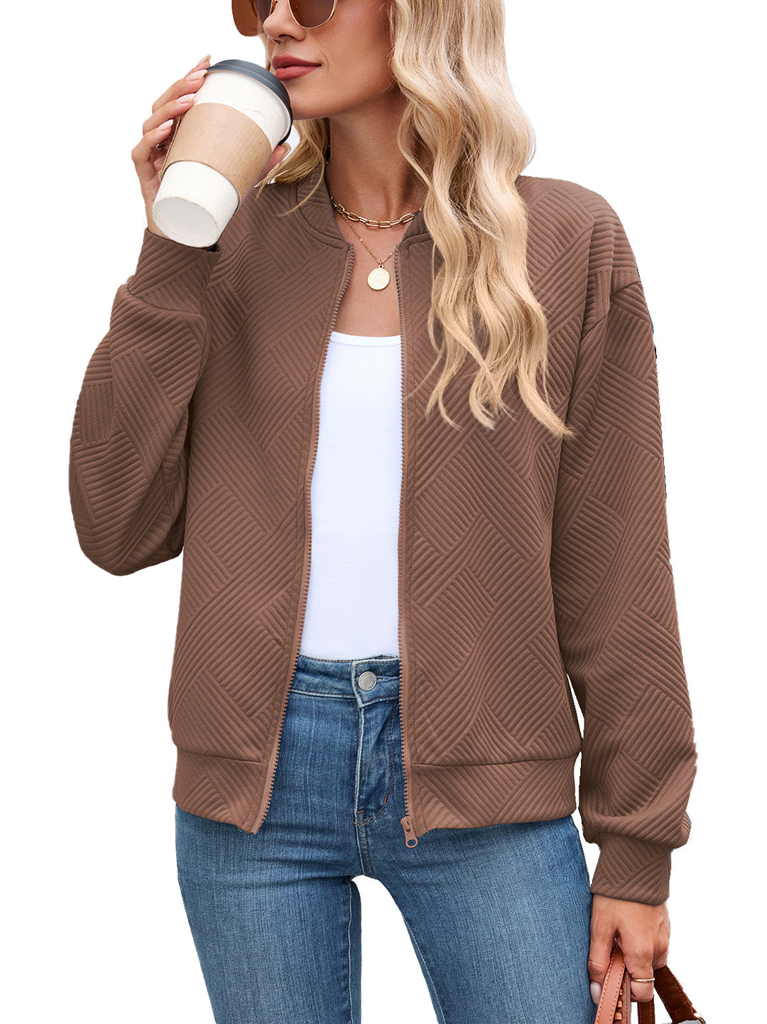 Effie quilted high neck puffer jacket