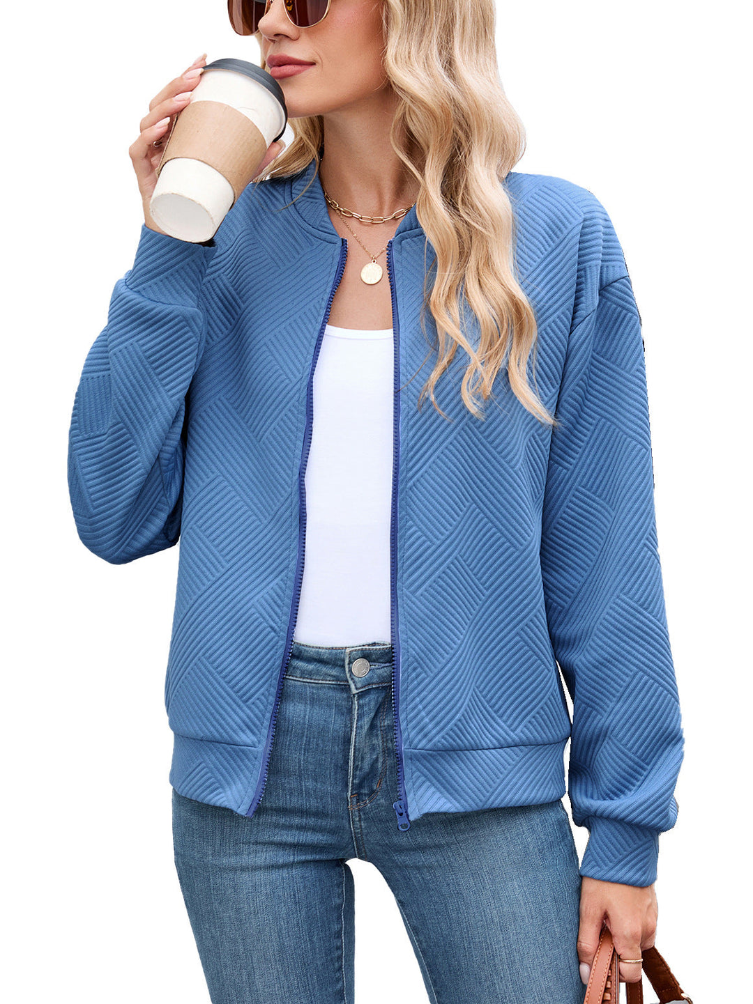 Effie quilted high neck puffer jacket – image 11