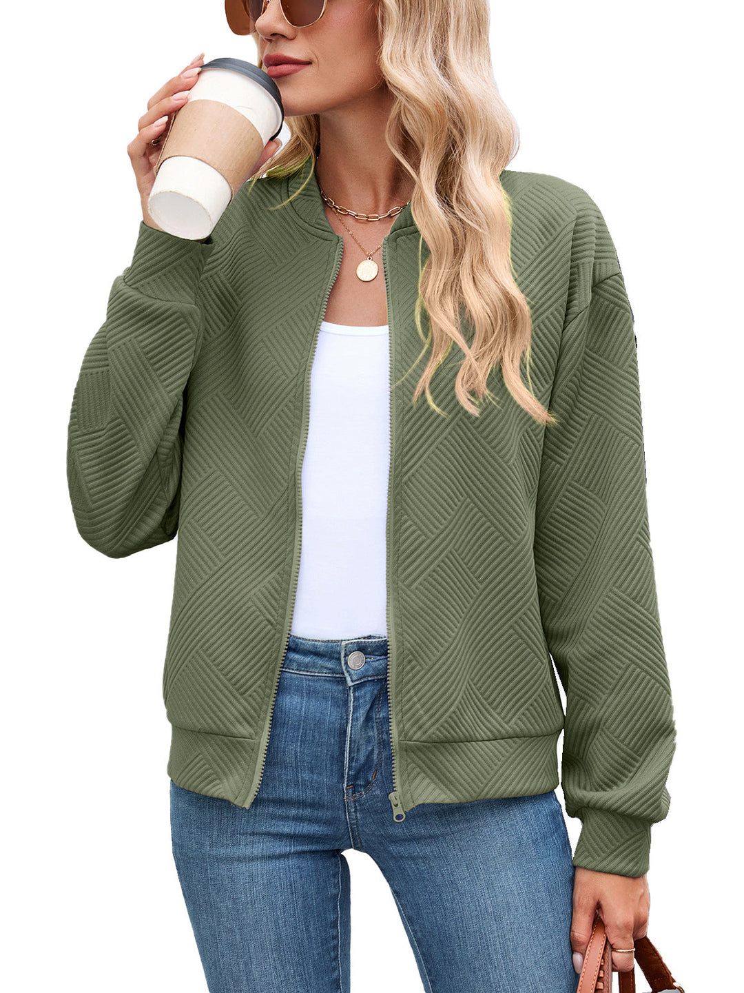 Effie quilted high neck puffer jacket – image 5