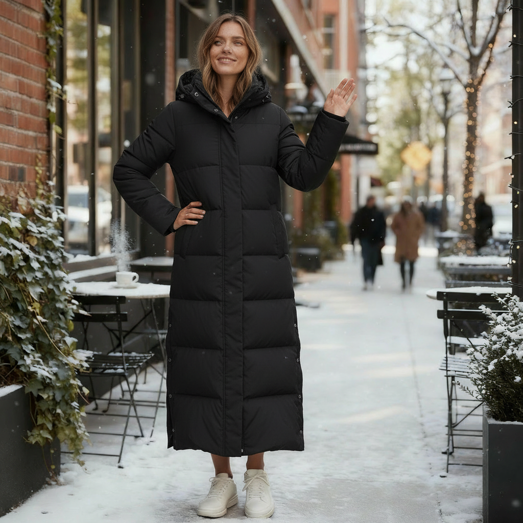 Tressa maxi hooded padded winter coat – image 3