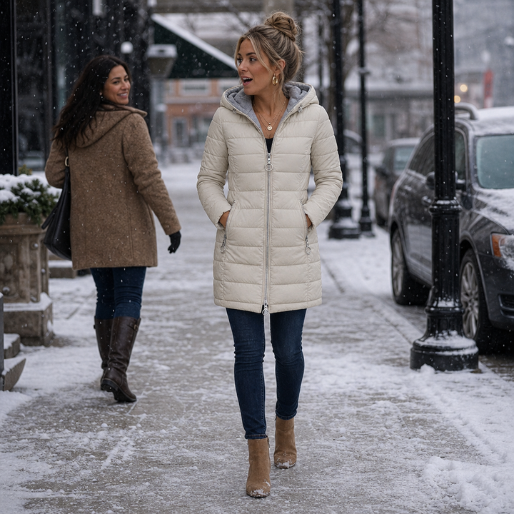 Pandora longline hooded puffer coat – image 10