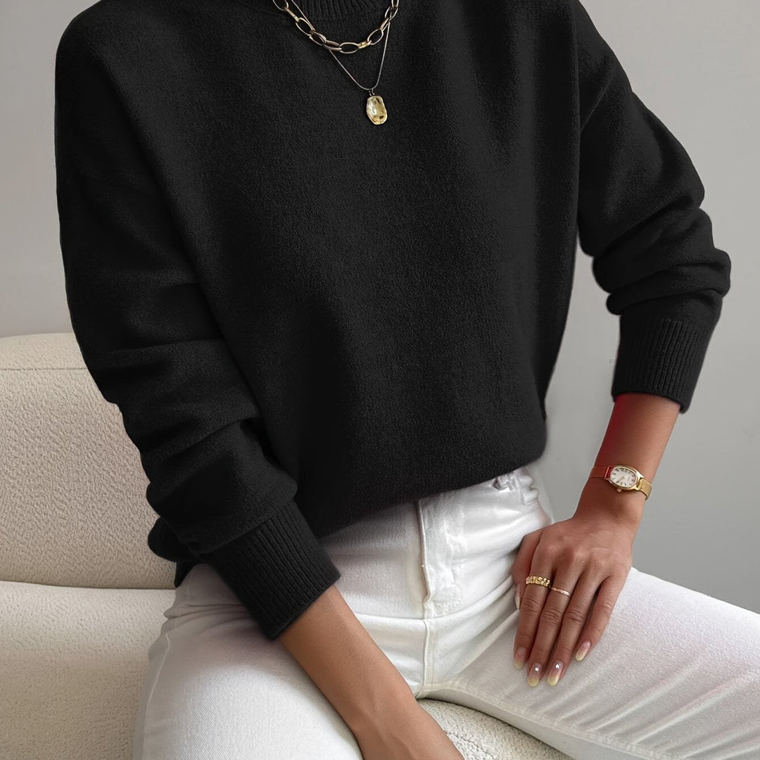 Lowri high neck knitted jumper