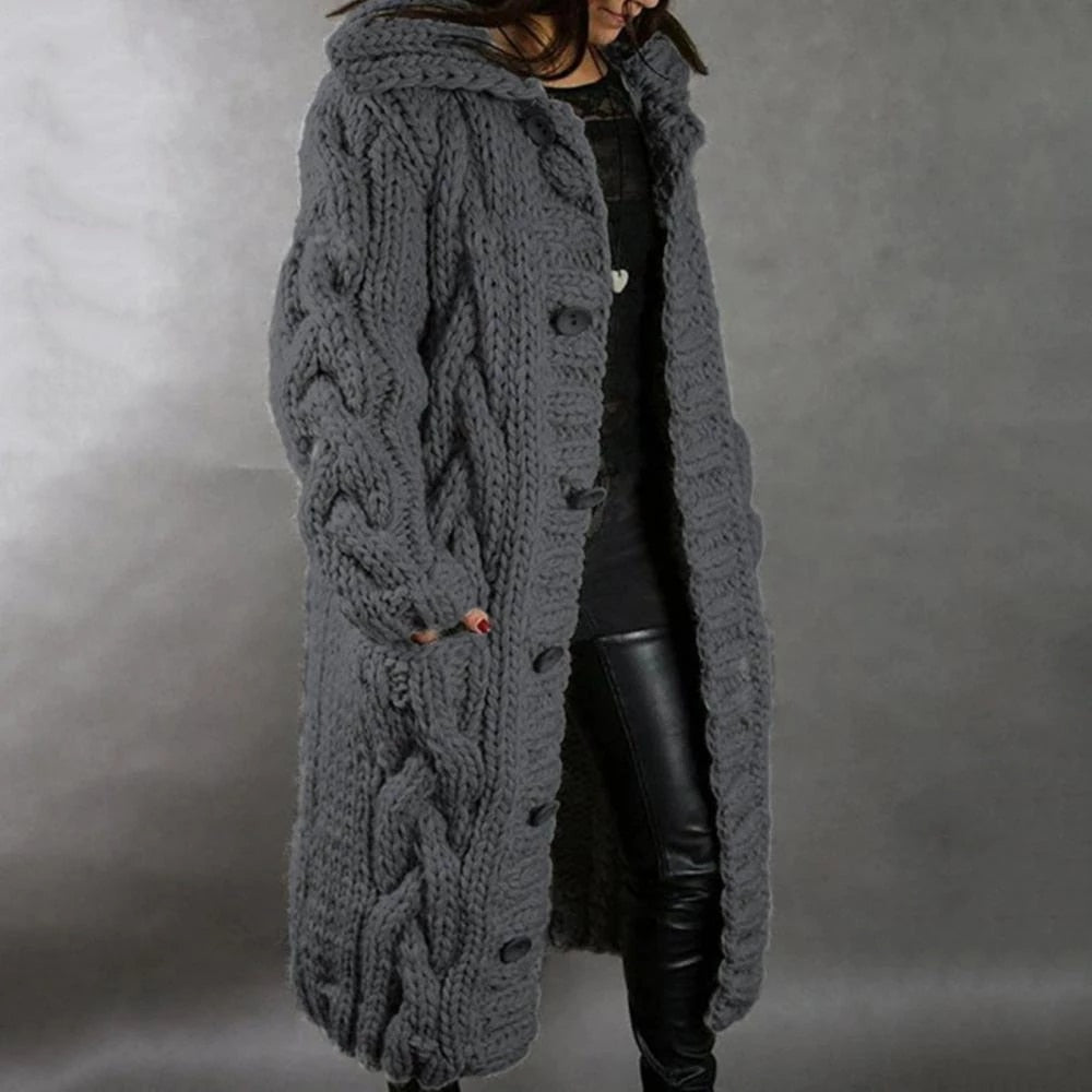 Isolde chunky knit coat – image 3