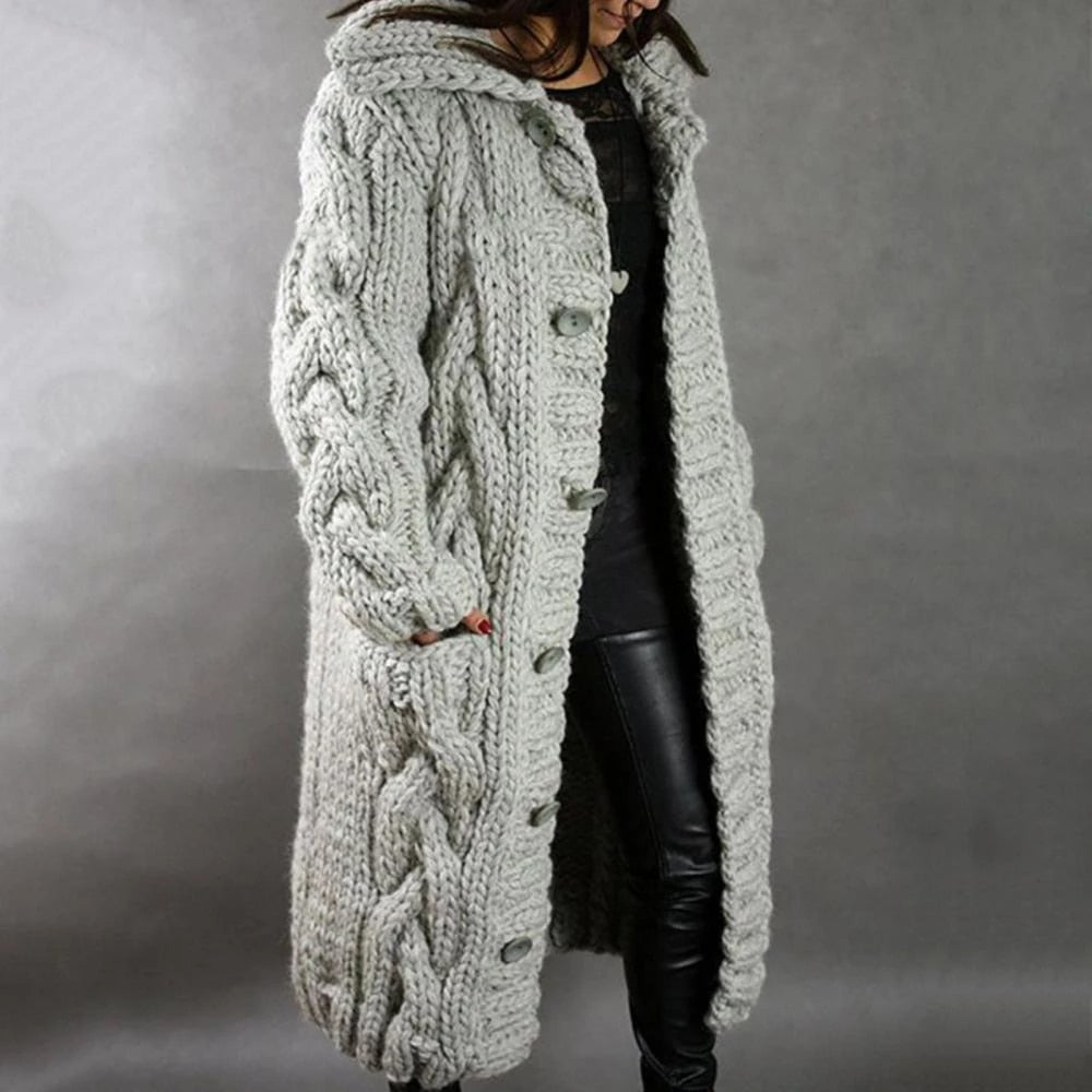 Isolde chunky knit coat – image 2