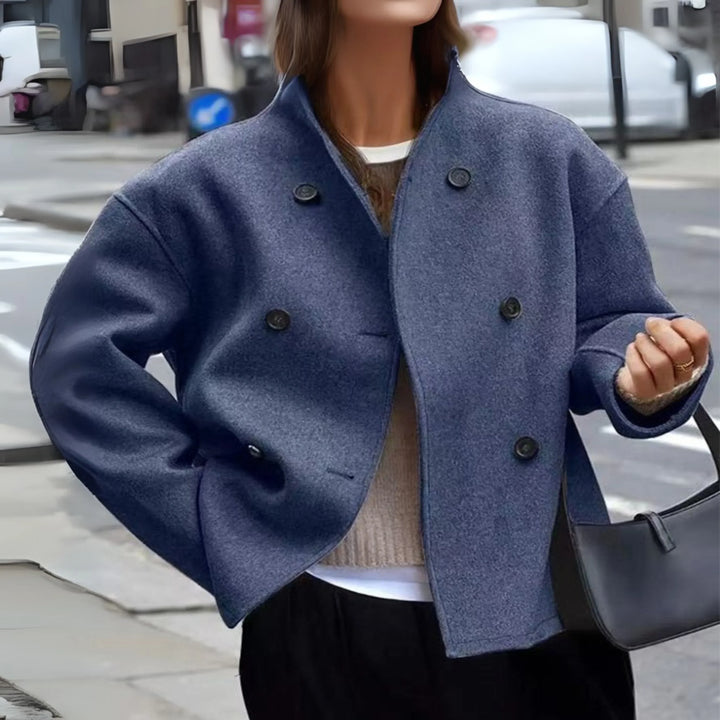 Blanche double breasted high neck coat – image 4