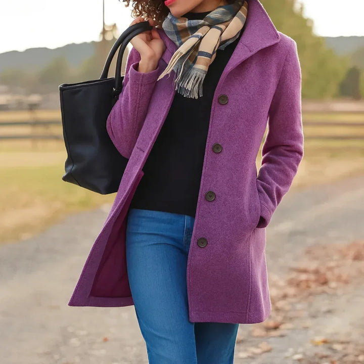 Ottoline notch lapel longline coat – image 6