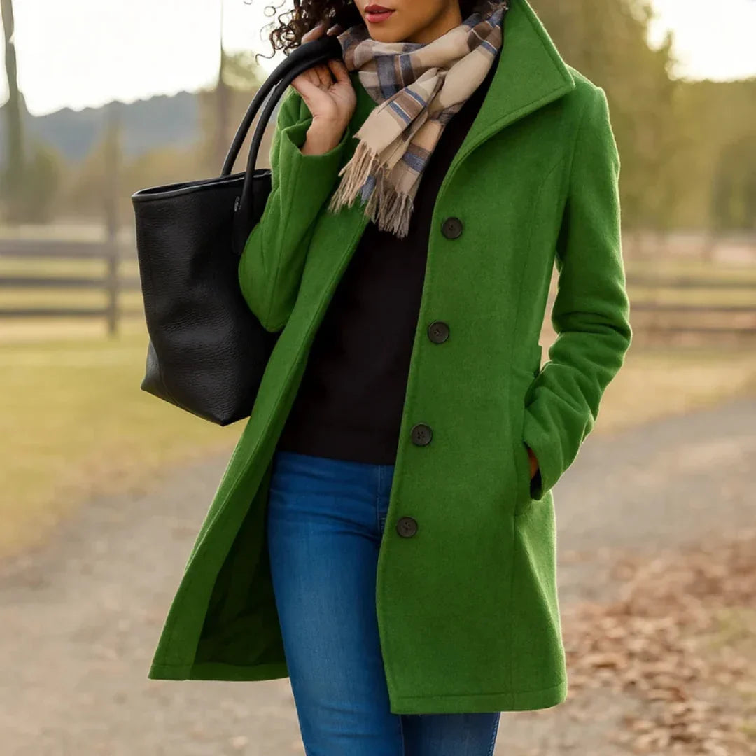 Ottoline notch lapel longline coat – image 7