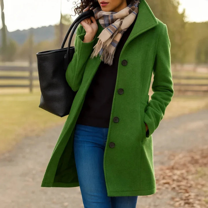 Ottoline notch lapel longline coat – image 7