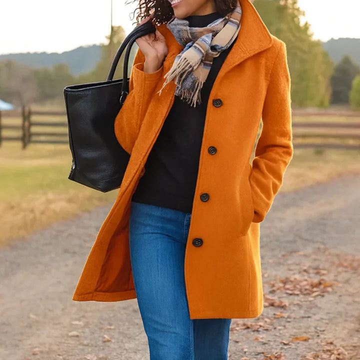 Ottoline notch lapel longline coat – image 8