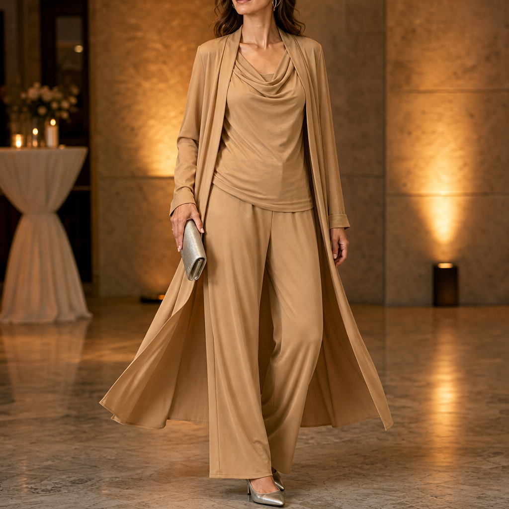 Josephine cardigan and wide leg trouser set