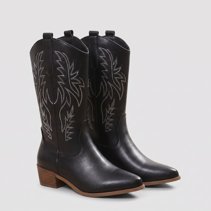 Claire Western Ankle Boots in black