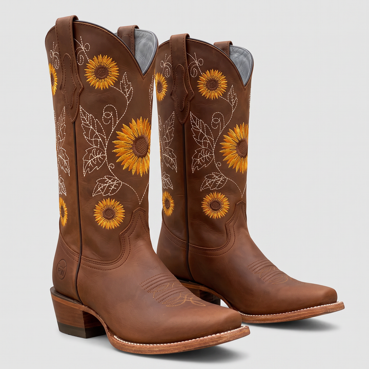 Daisy Western Boots in brown