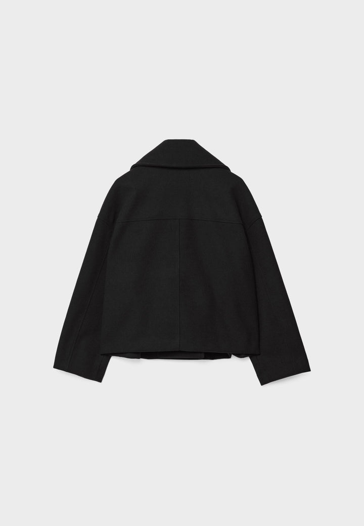 Romilly cropped double breasted pea coat – image 12