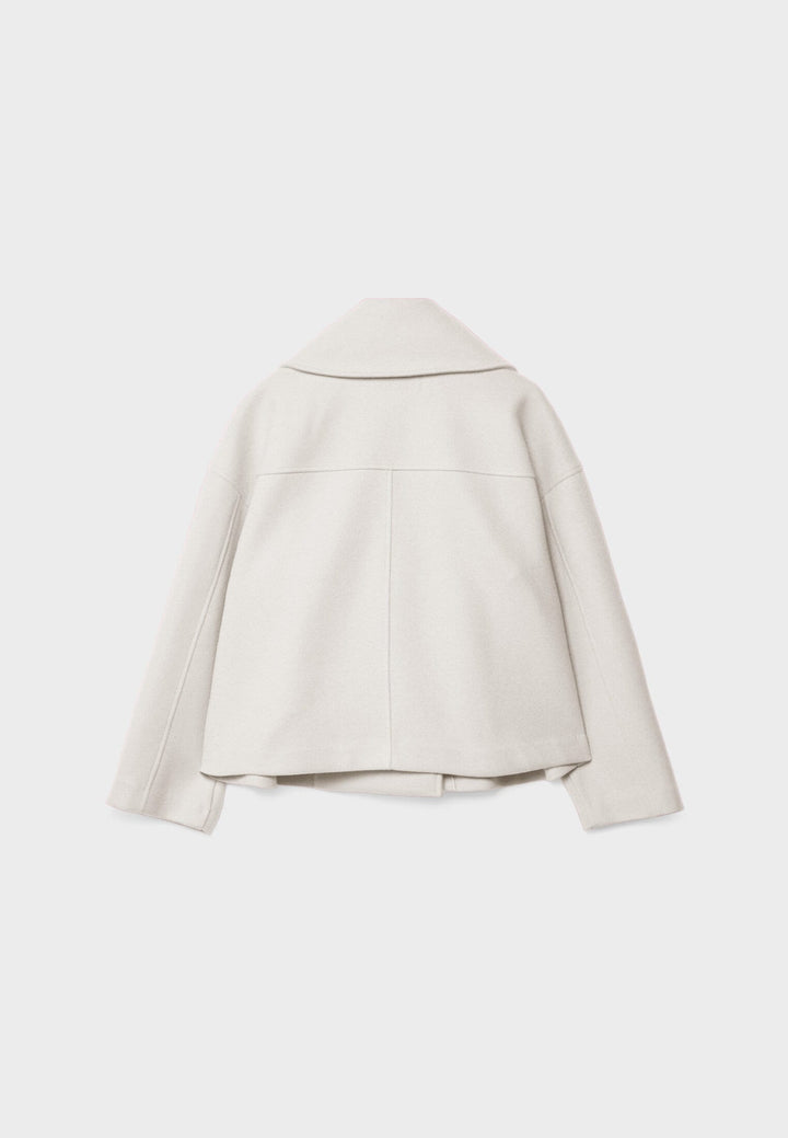 Romilly cropped double breasted pea coat – image 13
