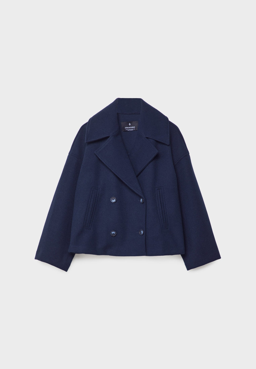 Romilly cropped double breasted pea coat – image 10