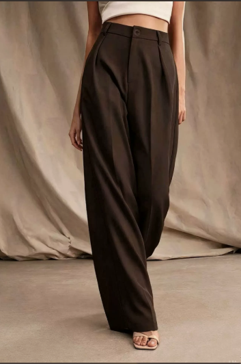 Eulalia smart wide leg trousers – image 4