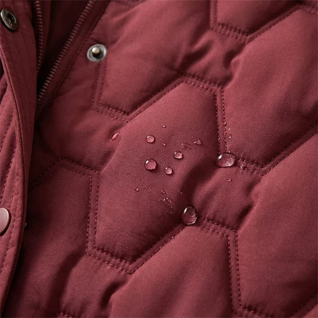 Philomena below the knee quilted winter coat – image 5