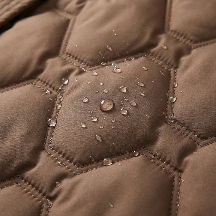 Philomena below the knee quilted winter coat – image 7