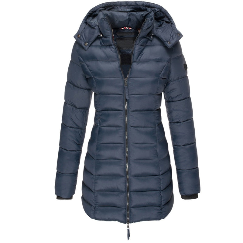 Caitriona long hooded winter coat – image 2