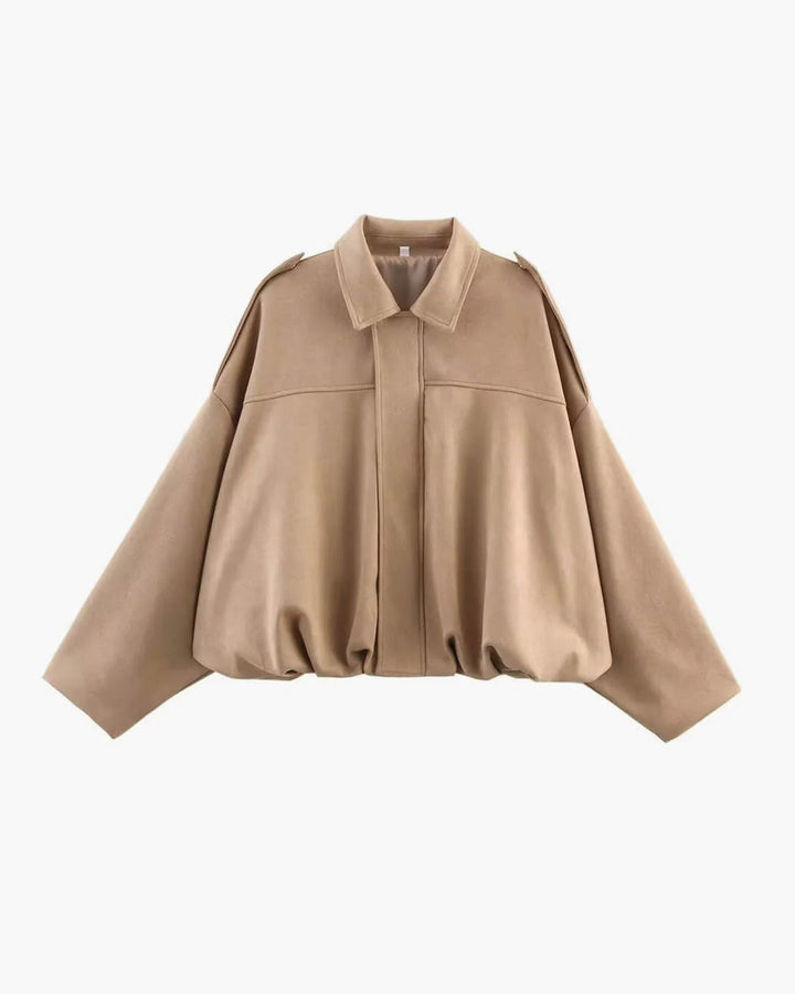 Ariadne faux suede collared bomber jacket – image 8