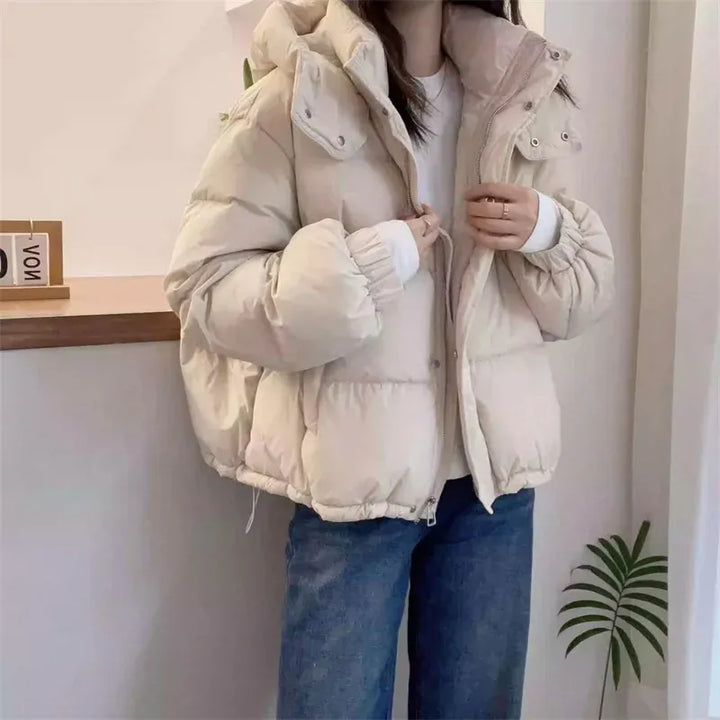 Nala high neck hooded quilted puffer coat – image 10