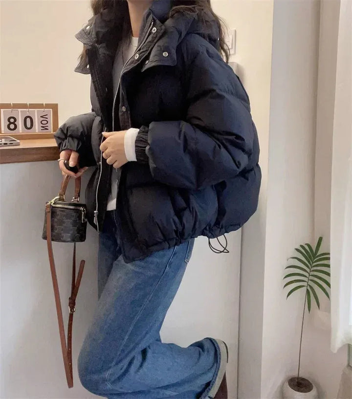 Nala high neck hooded quilted puffer coat – image 5