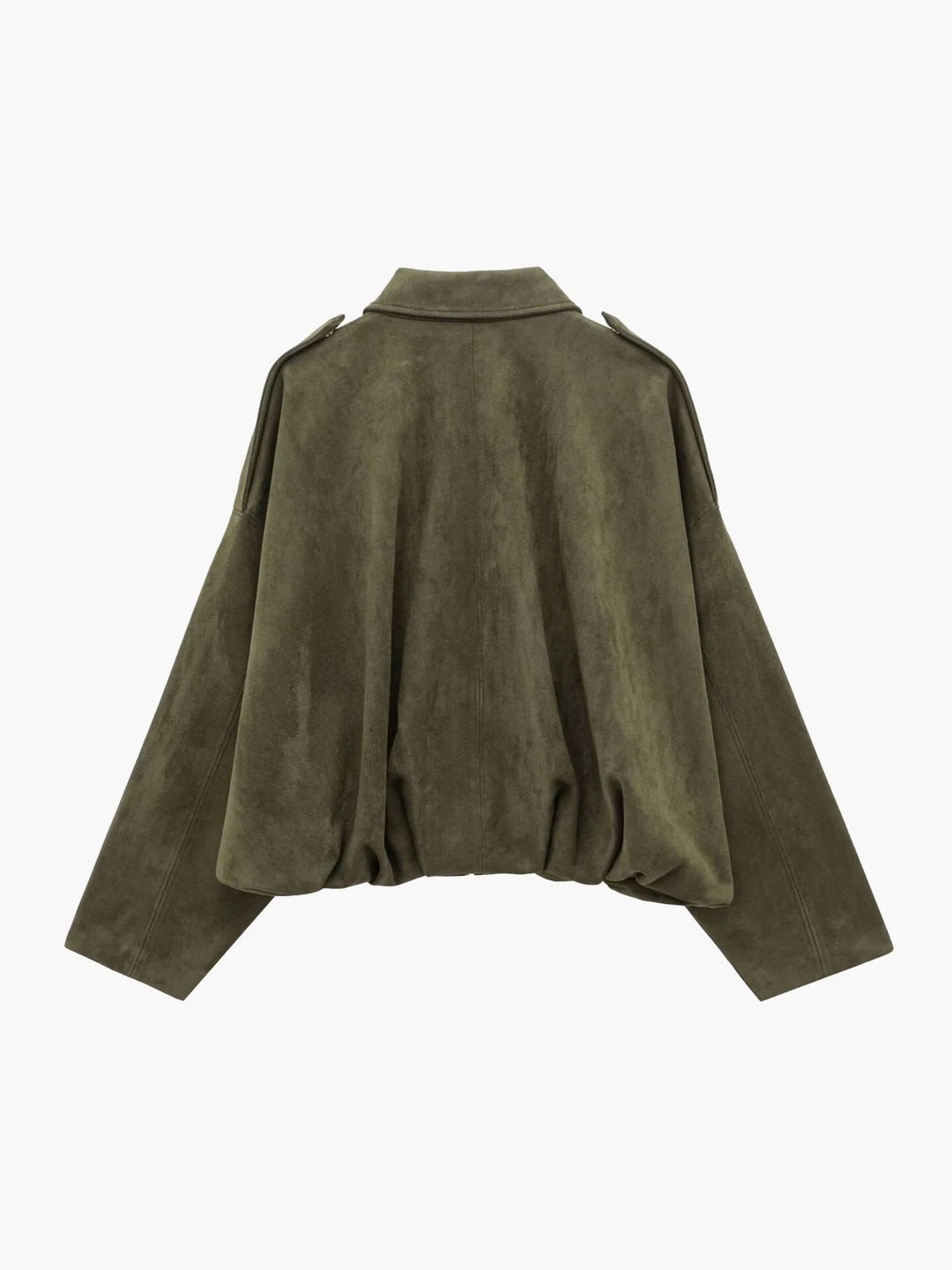 Ariadne faux suede collared bomber jacket – image 3