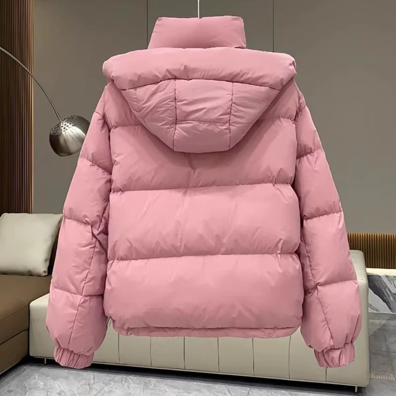 Nala high neck hooded quilted puffer coat – image 15