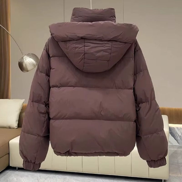 Nala high neck hooded quilted puffer coat – image 8