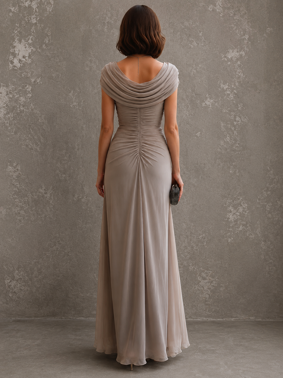 Aurelia draped maxi dress – image 9