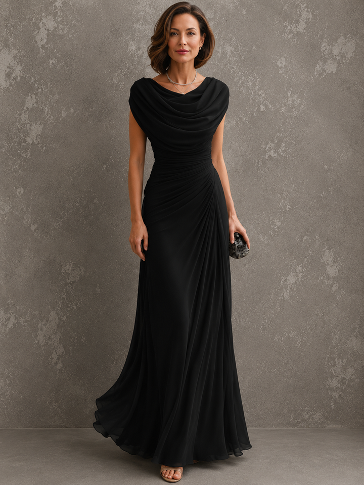 Aurelia draped maxi dress – image 2