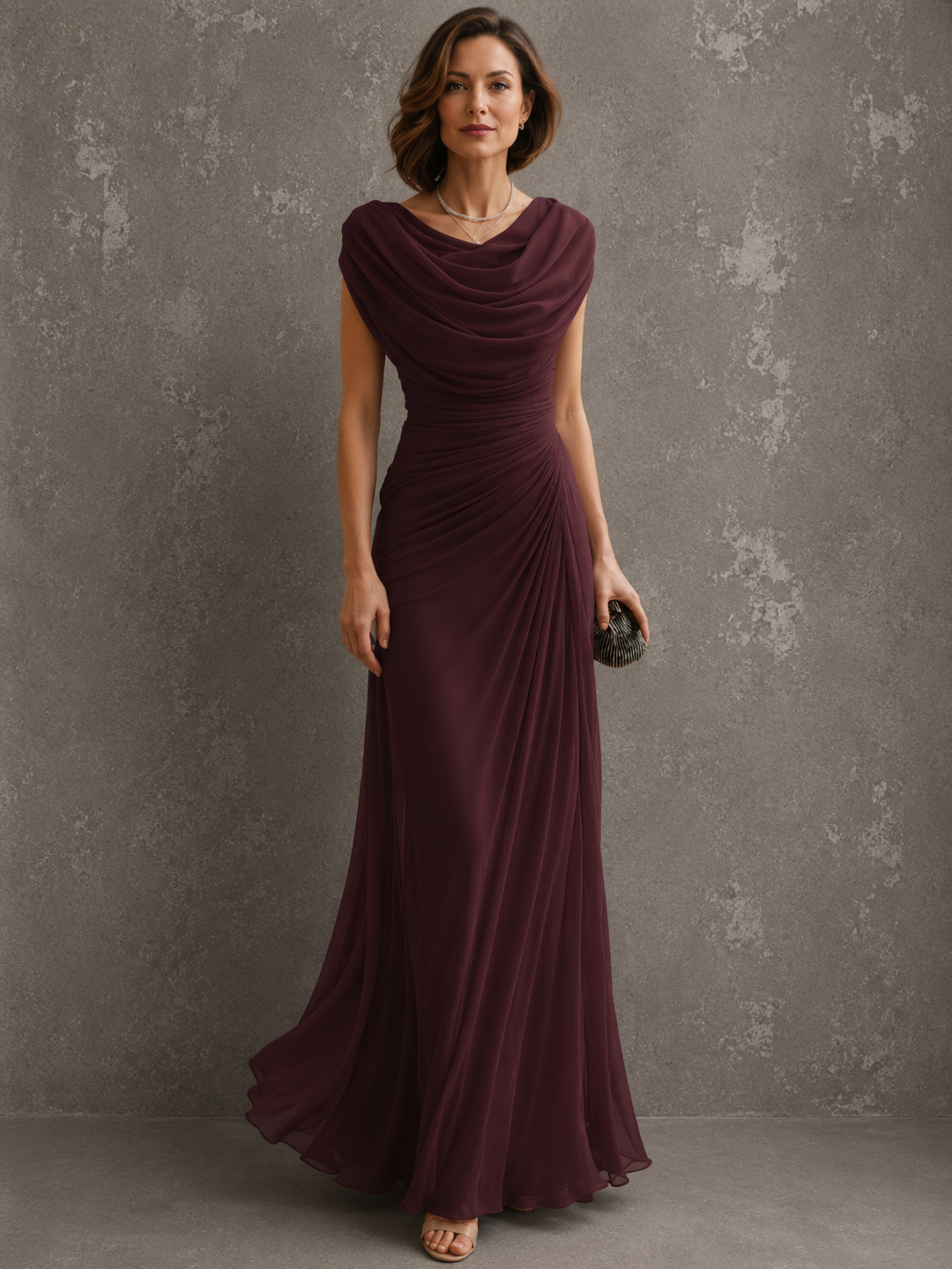 Aurelia draped maxi dress – image 6