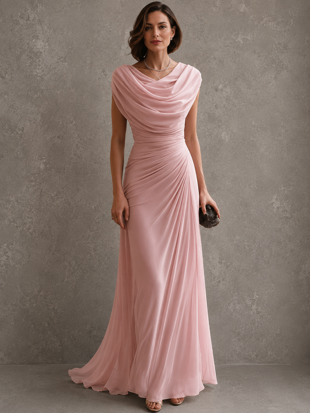 Aurelia draped maxi dress – image 3