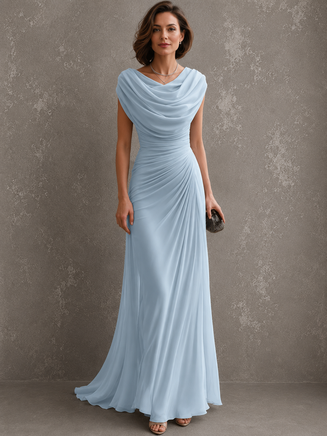 Aurelia draped maxi dress – image 5