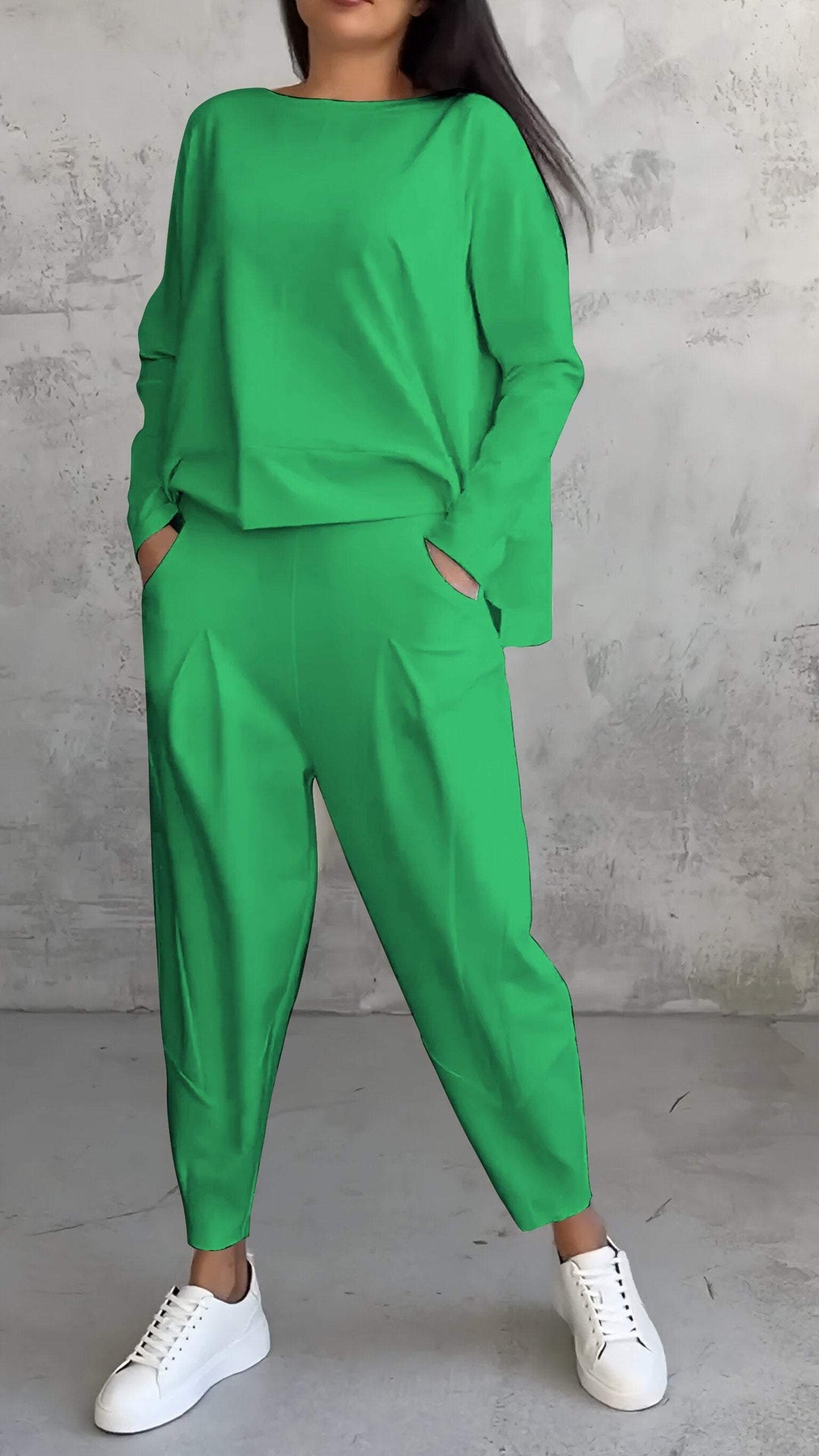 Mirella crew neck top and trouser lounge set – image 10