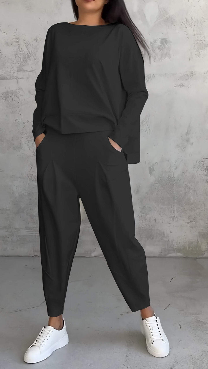 Mirella crew neck top and trouser lounge set – image 6