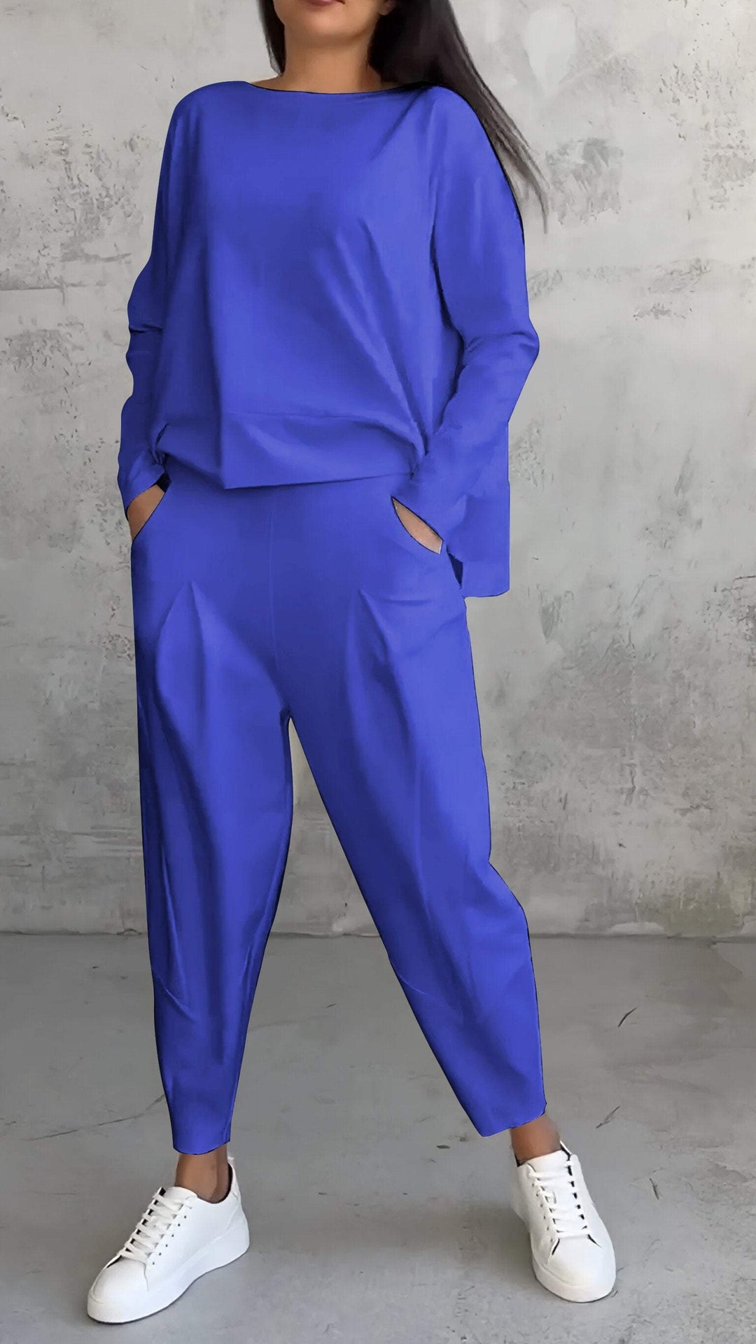 Mirella crew neck top and trouser lounge set – image 9