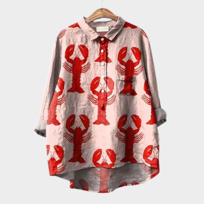 Florence relaxed printed blouse – image 2